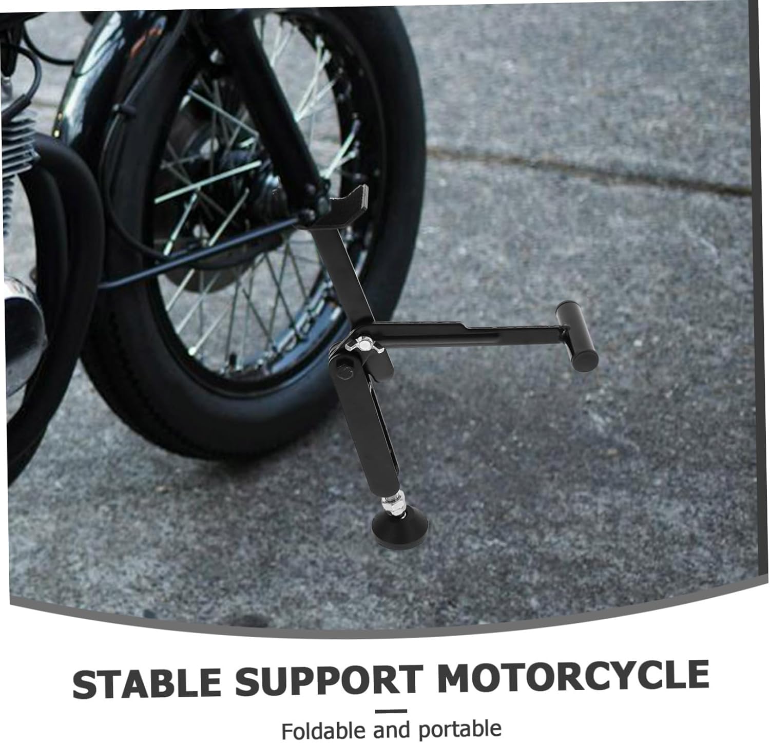 Motorcycle Wheel Lift Stand Portable Front Rear Maintenance Support Easy Lifting Mechanism for Secure Motorcycle Parking and Repair