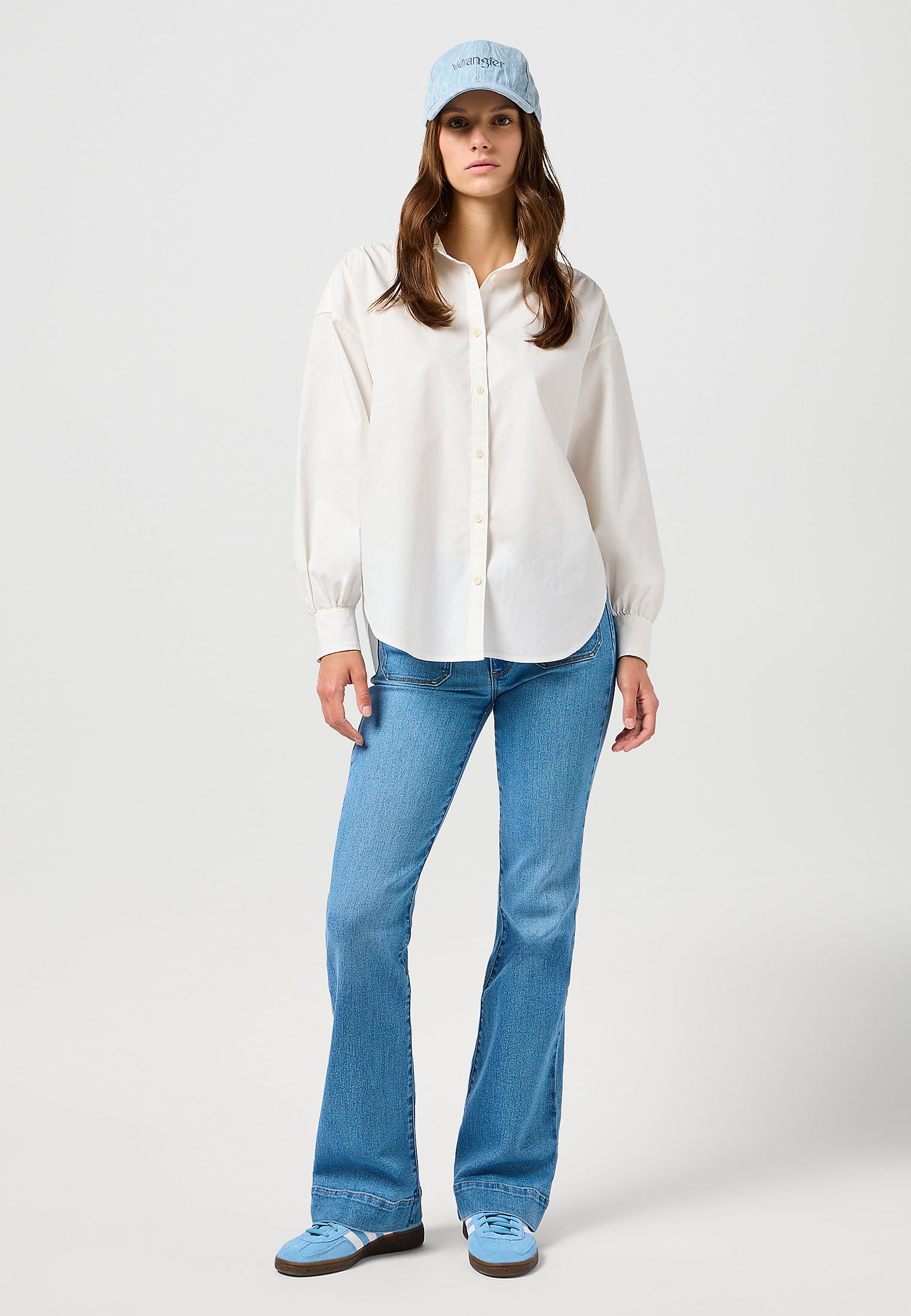 Wrangler - Jeans Damen - Flare Fit - Velvet Sky – Ansicht 3