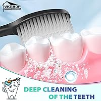 Vista 3 de Cepillos de dientes a granel envueltos individualmente con pasta de dientes, juegos de cepillos de dientes de viaje de 100 picos, cepillos