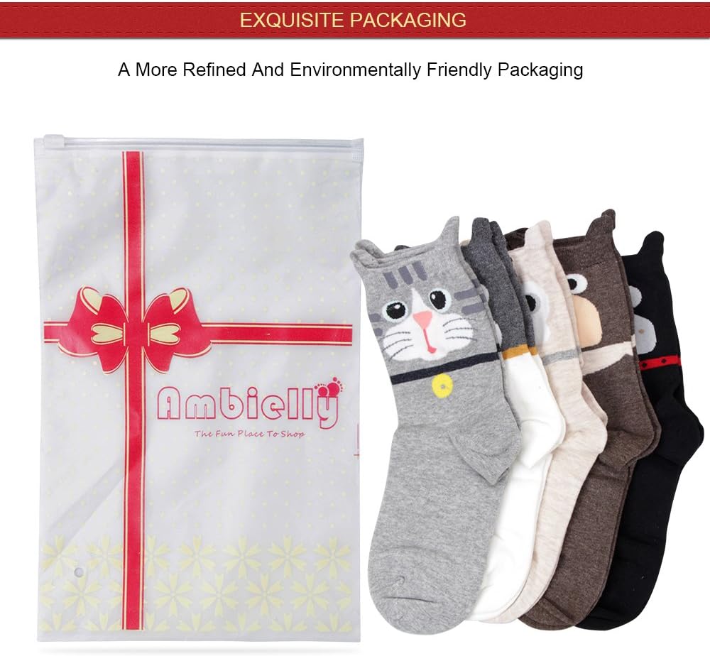 Colorful Cute Animal Design Patterned Women's Casual Cotton Socks - Image 7