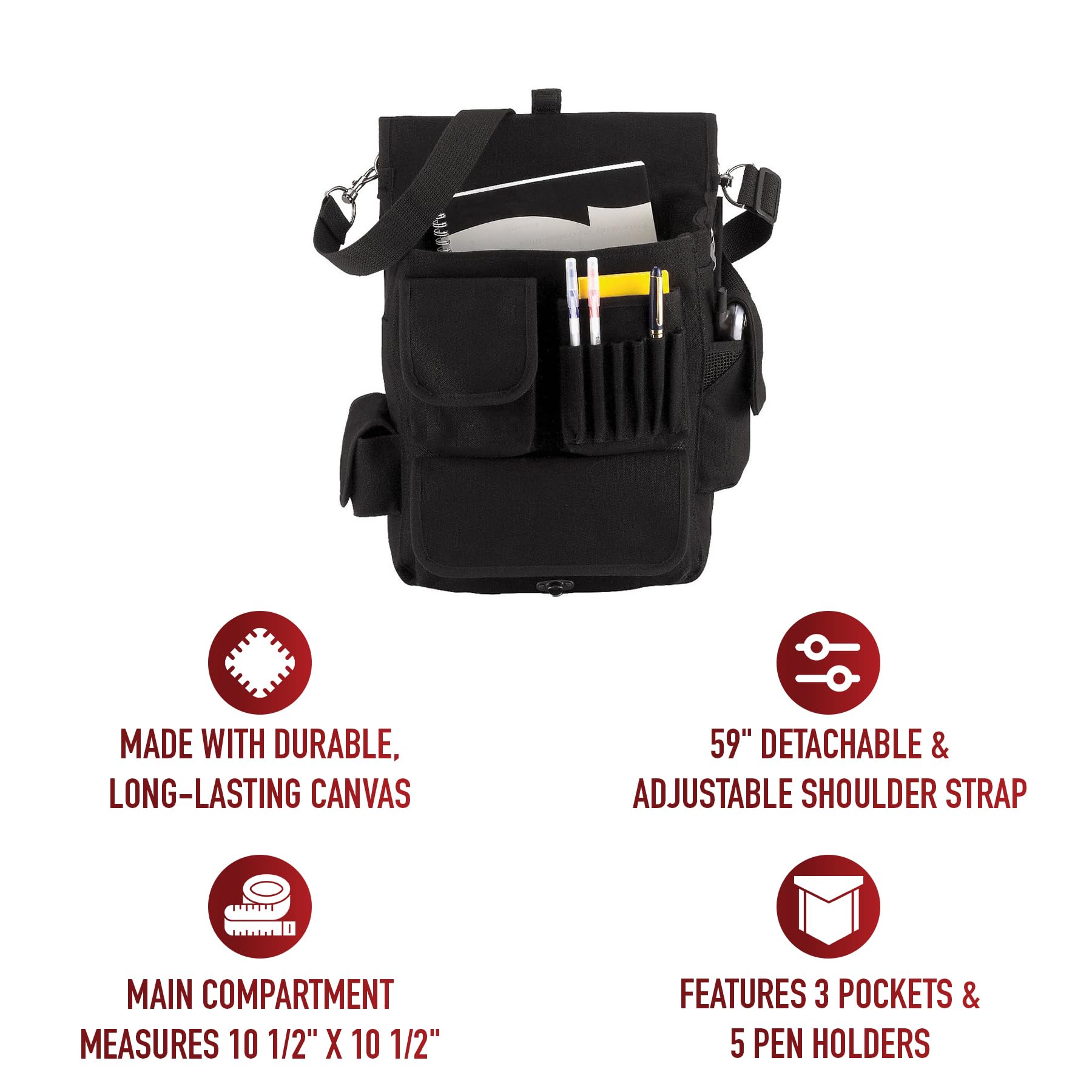 Rothco Black M-51 Engineers Bag, Black