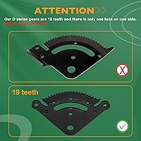 Vista 4 de HQPASFY Kit de reconstrucción de engranajes de piñón para sector de dirección compatible con tractores de césped John Deere Serie D Reemplaza#