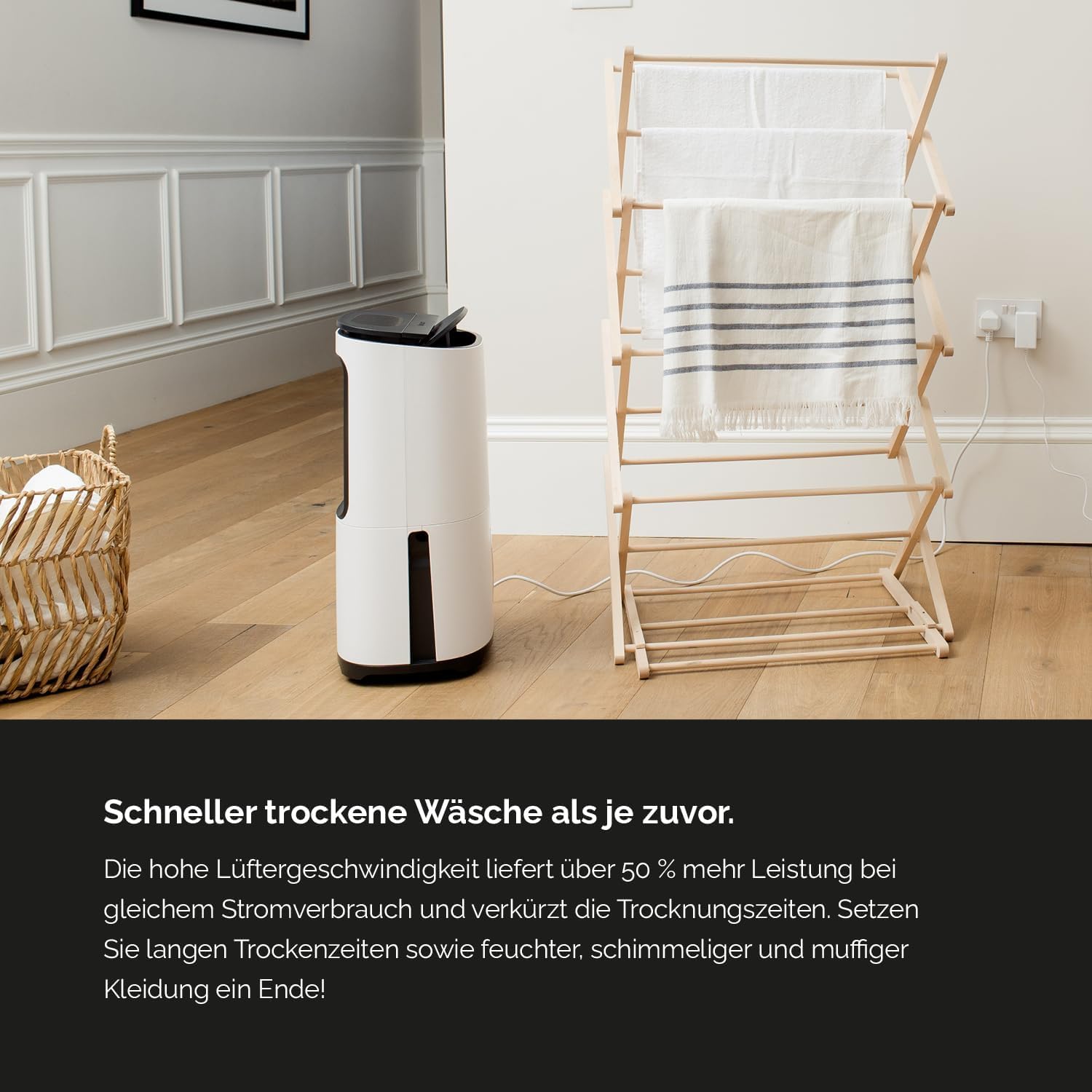 Meaco MeacoDry Arete® Two 20L Luftentfeuchter & HEPA-H13-Luftreiniger, Meaco-WLAN-App, intelligenter Feuchtigkeitsmodus, Wäschemodus, Stromsparmodus, leiser Modus, senkt Feuchtigkeit, 5 Jahre Garantie