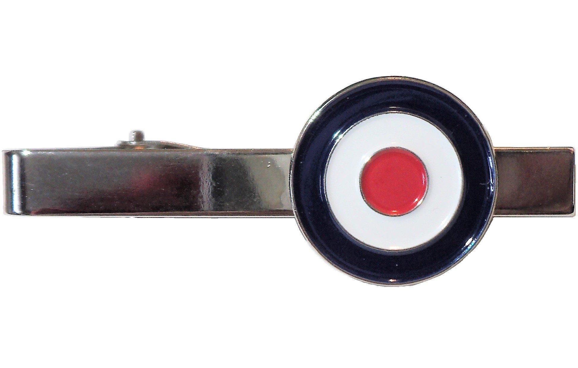 B4B RAF Target Roundel Spitfire Pilot Flying Veteran WW2 Metal Enamel Tie Clip MODS