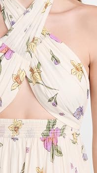 Free People Women's Luna Convertible Maxi, Ivory Combo, Off White, Floral,  L at Amazon Women's Clothing store