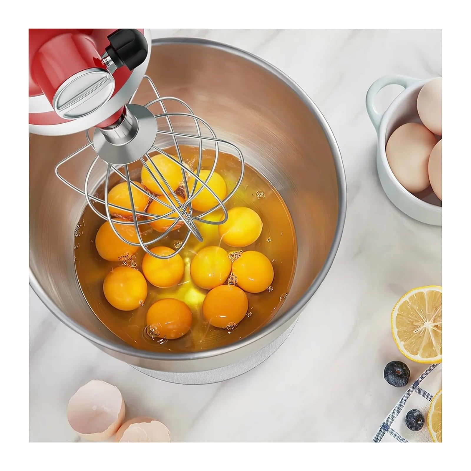 Mikser z 6 końcówkami do miksowania, mini trzepaczka, kompatybilny z KitchenAid, głowica uchylna o pojemności 3,5 kwarty KSM3311/KSM3316, 3 qt 3,5 qt.