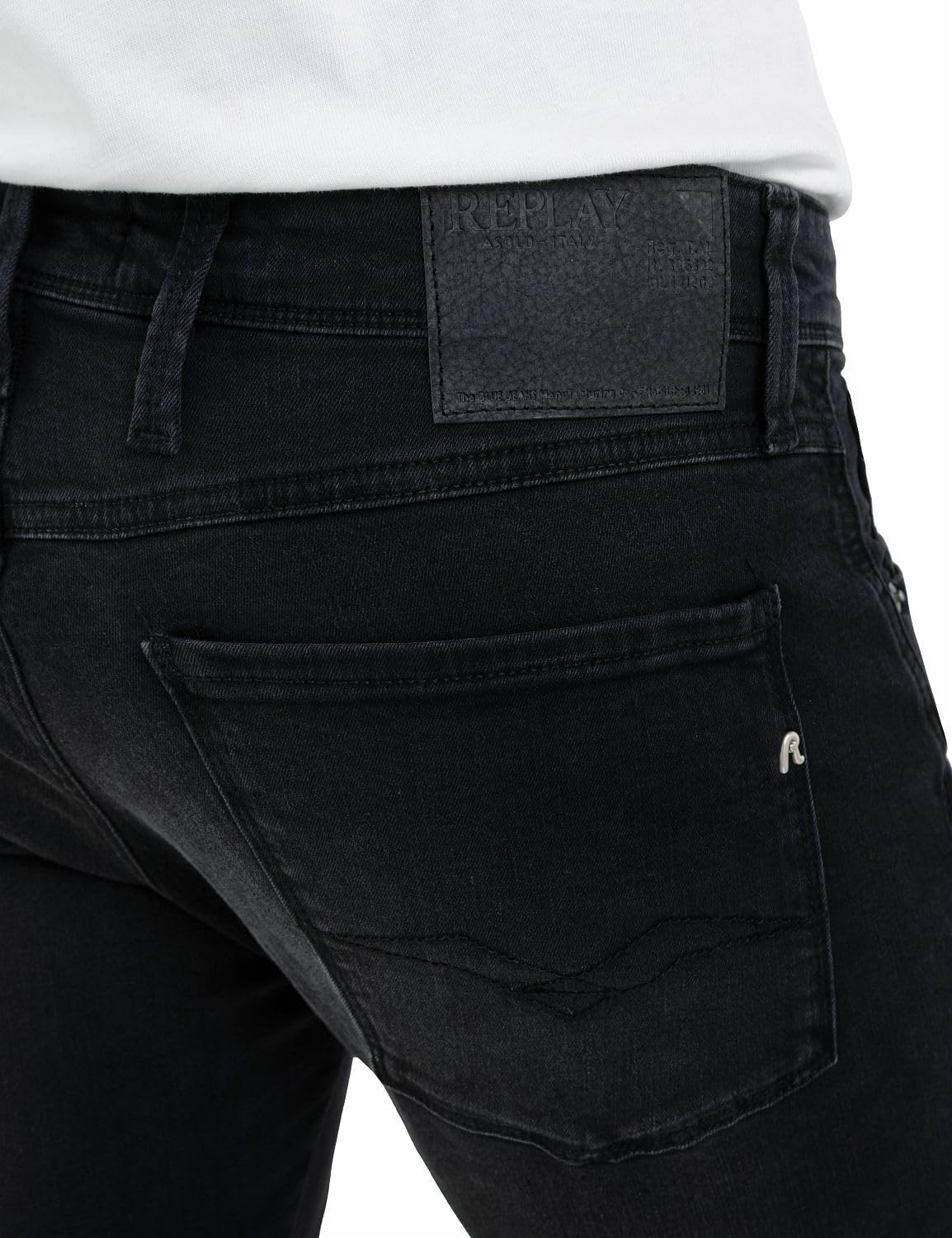 Replay Jeans Anbass Slim Fit da Uomo con Power Stretch