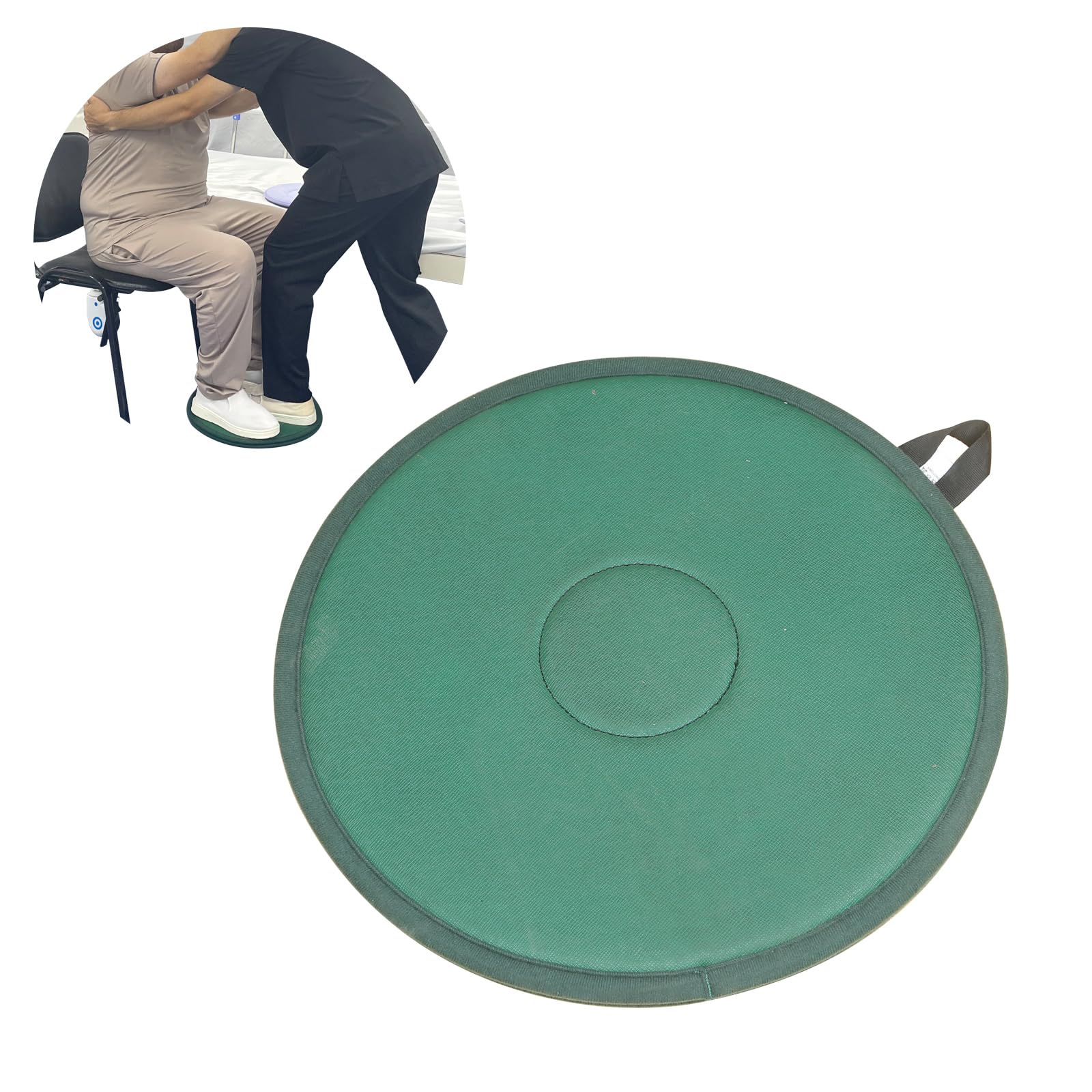 Pivot Disc and Patient Transfer Board-Turning Devices for Elderly and Disabled,Pregnant Woman,Slide Boards Aid,Swivel Cushion 360 Degree Rotating Seat Cushion for Direction Change 15.7"Dia