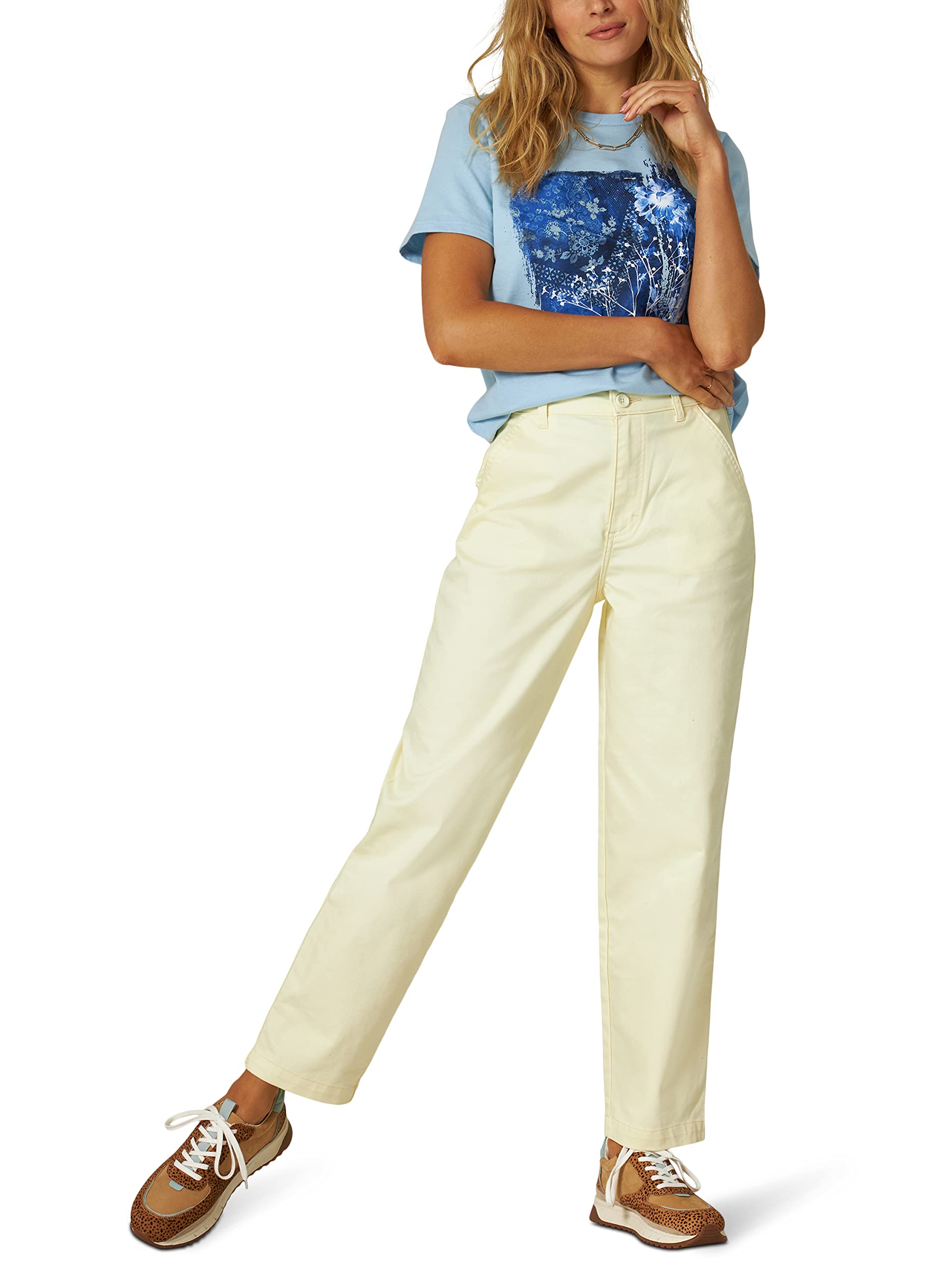 Lee Womens High Rise Chetopa Flat Front Chino Pant