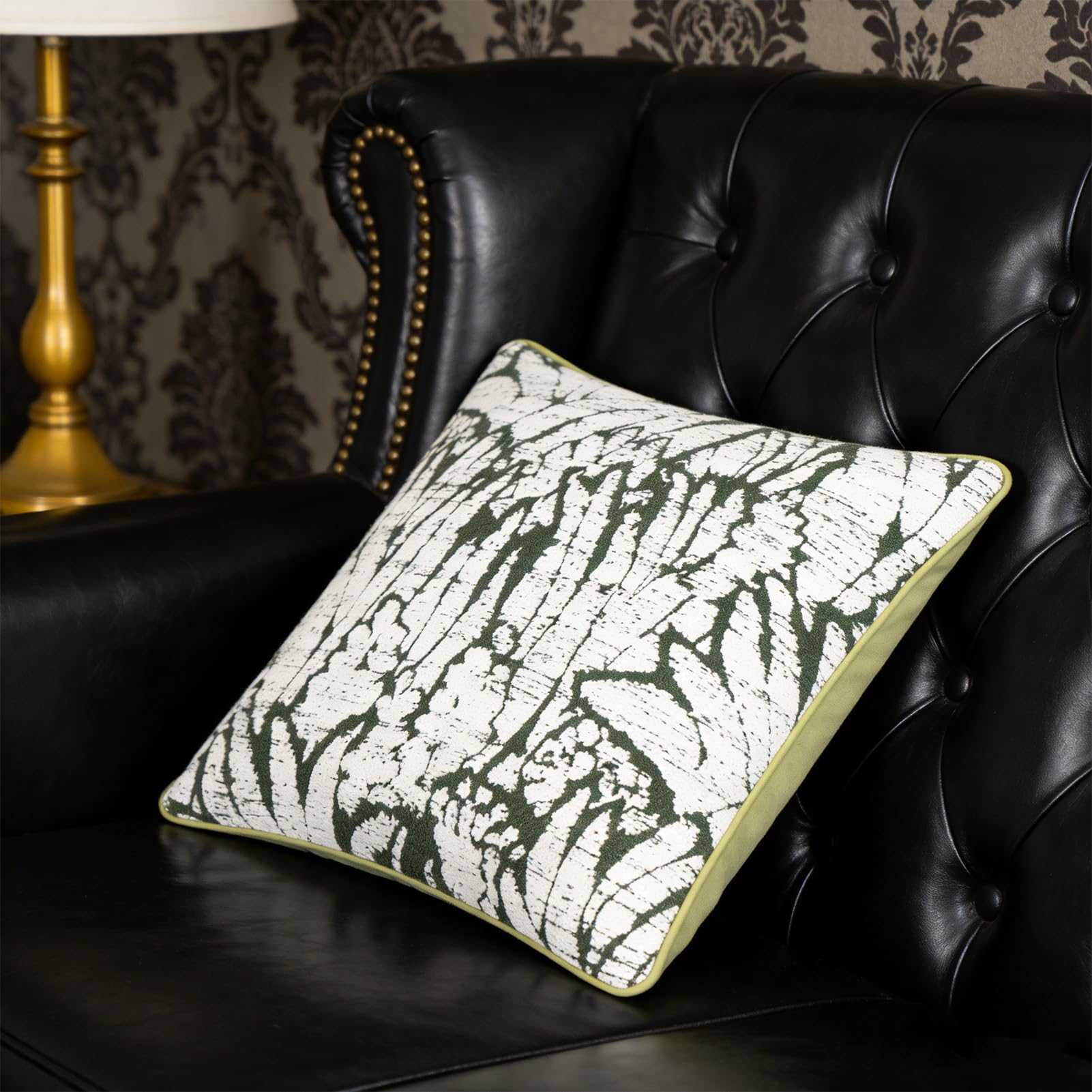 Jeanoko Fodere per Cuscini 6 Pezzi Farmhouse Boho Verde Bianco Morbide