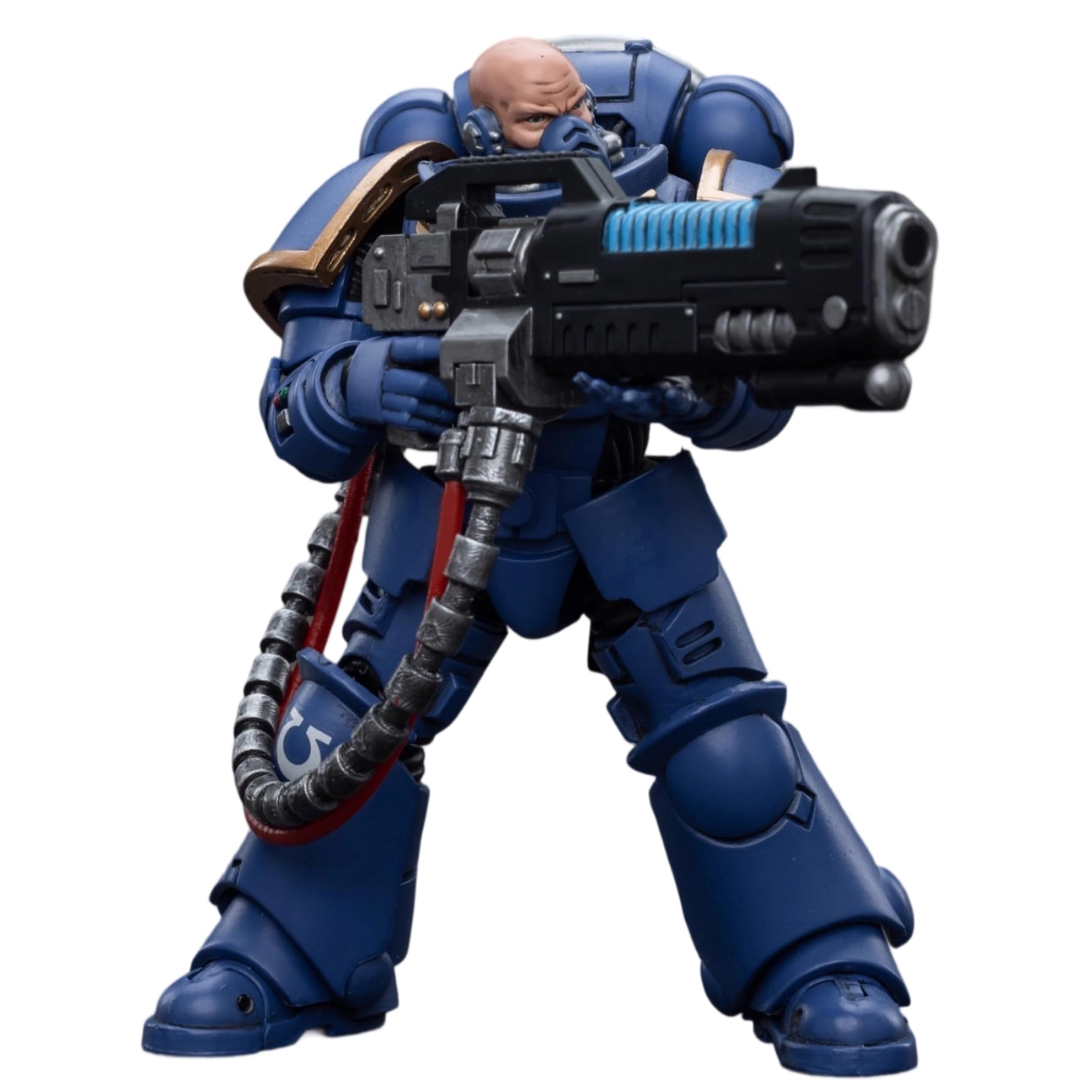 JOYTOY Brother Torsus Warhammer 40K 1/18 Action Figure Ultramarines Hellblasters Brother Torsus Modello da collezione 11,9 cm Regali di compleanno