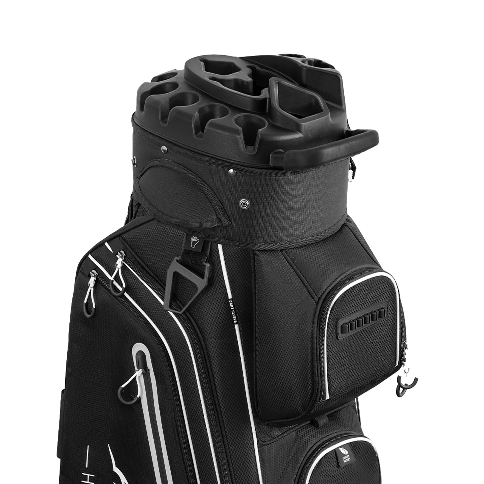 14-Way Golf Cart Bag Pro with Full Length Divider Top, Golf Bag for Men with Handles and Rain Cover