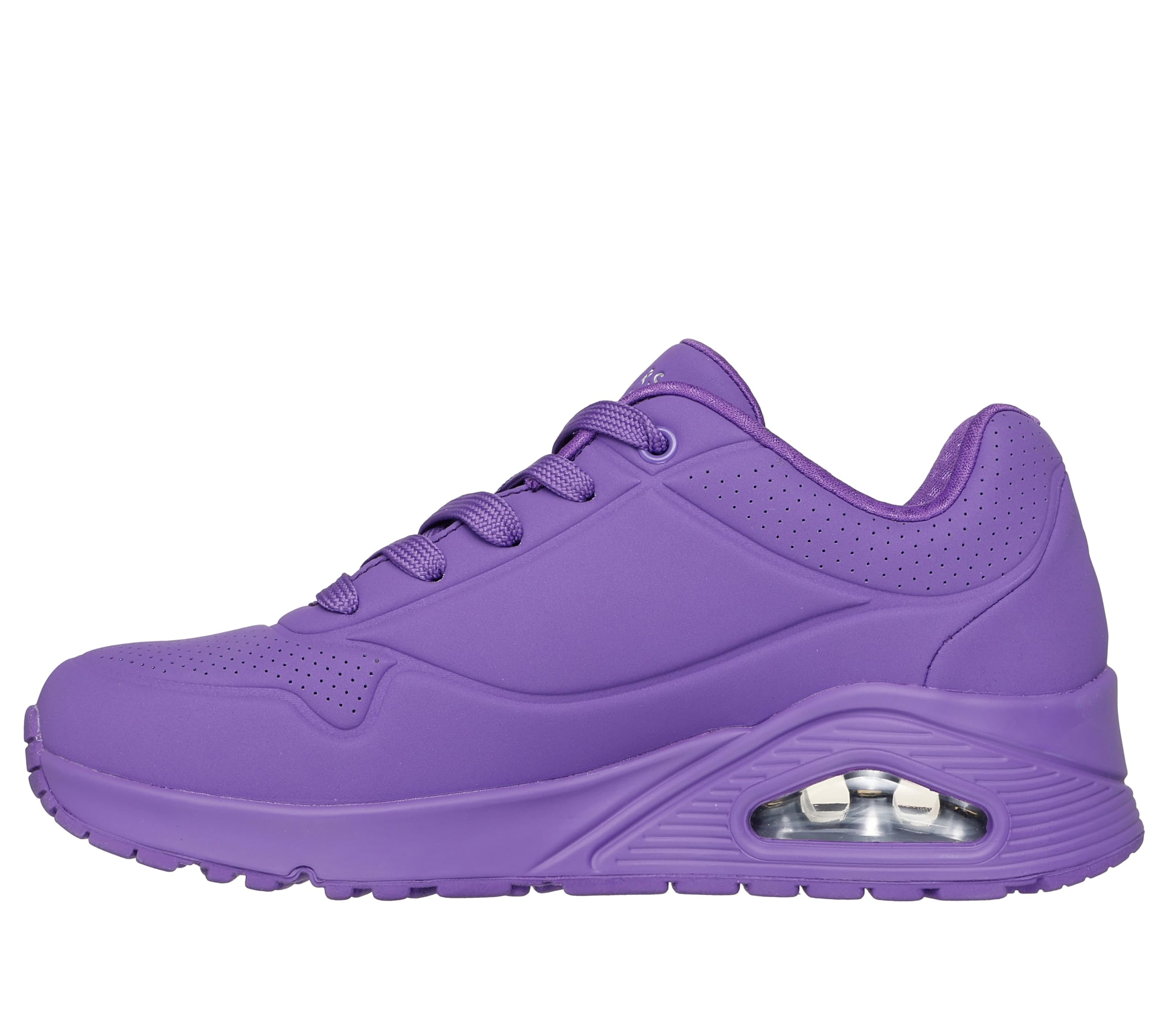 Skechers Women's Uno Stand On Air Trainers, Violet Durabuck/Mesh, 3.5 UK