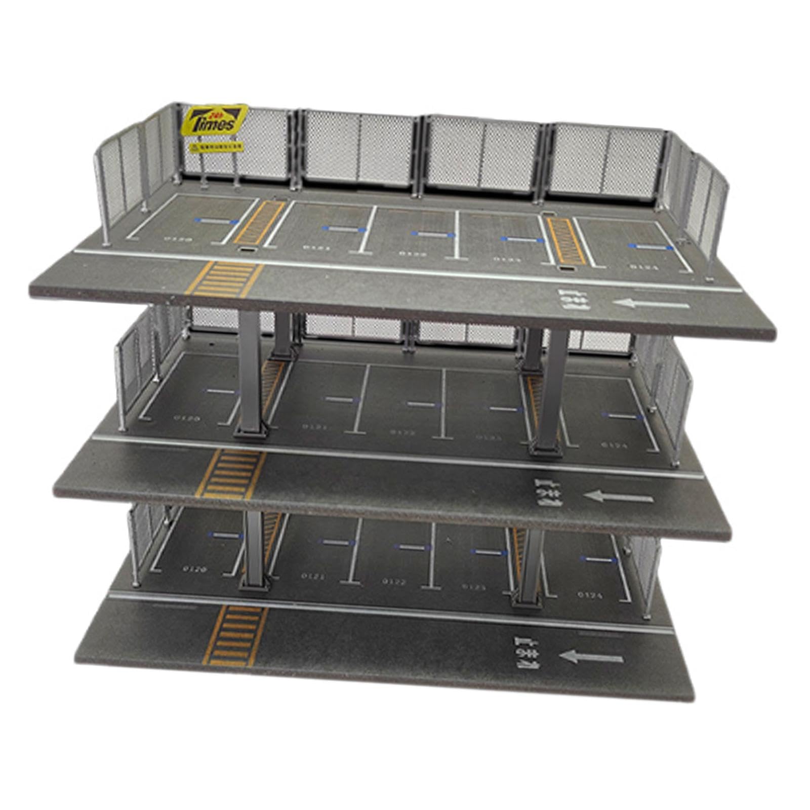 Milageto 1:64 Diorama Acryl Parkplatz 3-stufige Schaukasten Modell Geschenke Tabletop Decor Geschenke für Modellauto Leichtmetallautos Display, Japanisch 3-Schicht