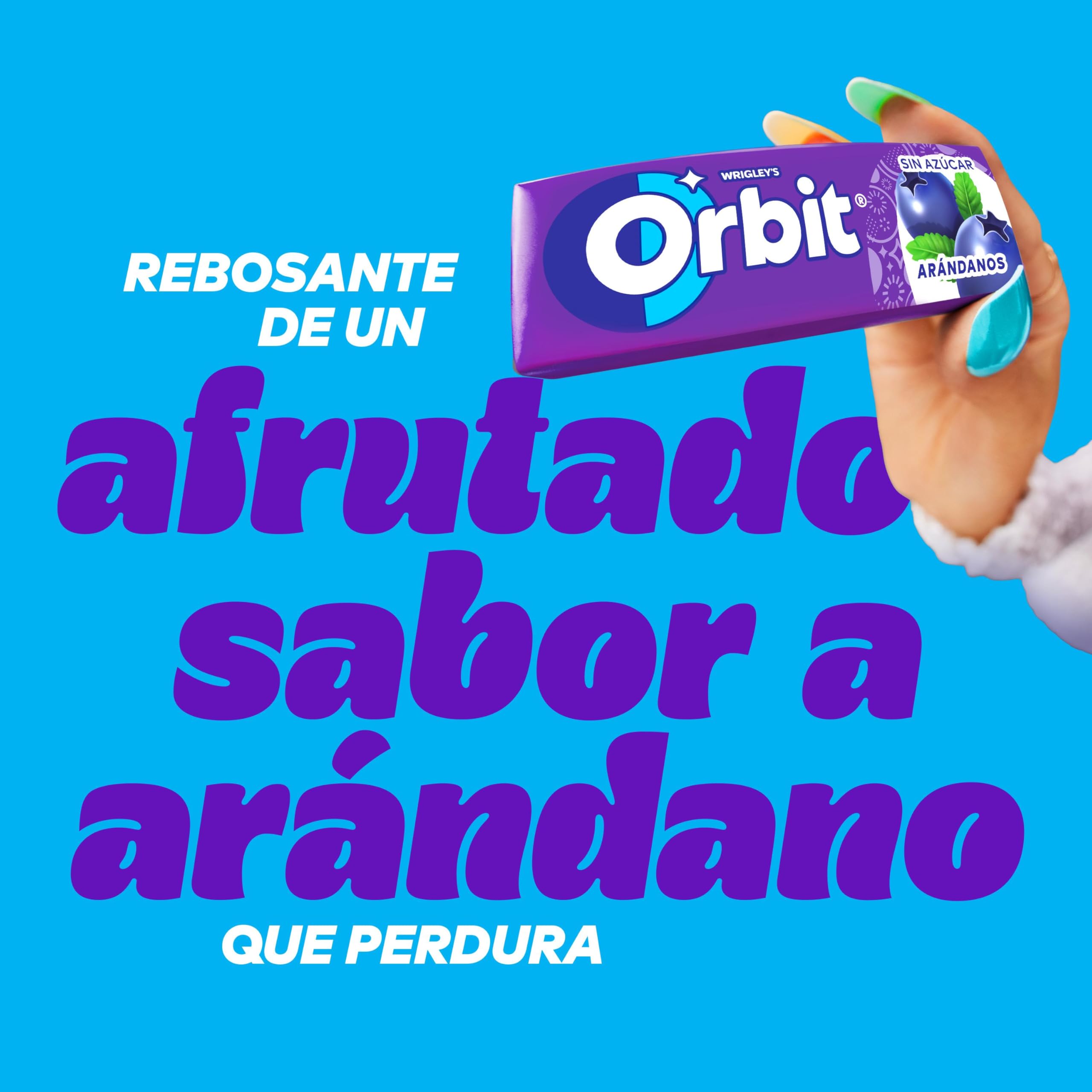 Orbit Blueberries - Paquete de 30 x 14 gr - Total: gr, 420 gramos, 30 unidades de venta libre