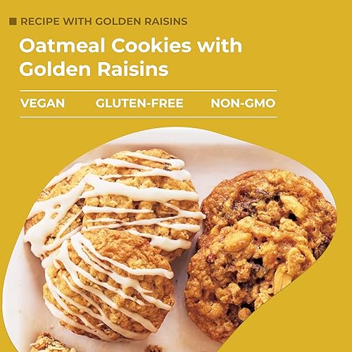 Miniatura 6 de Amrita Golden Raisins 1 libra sin azúcar añadida naturalmente dulces sin gluten sultanas secas Kishmish empaquetadas frescas en bolsas resellables