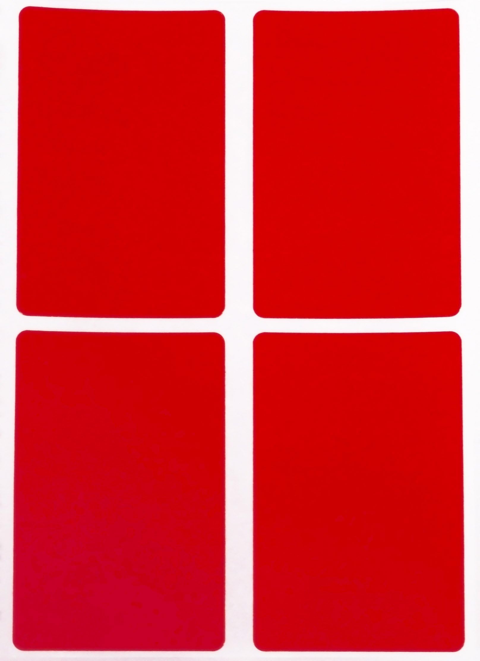 Royal Green Rectangle Label 7.5 cm x 5 cm (75 mm x 50 mm) Colored Coded Labels Inventory Stickers in Red with Stronger Adhesive - 200 Pack