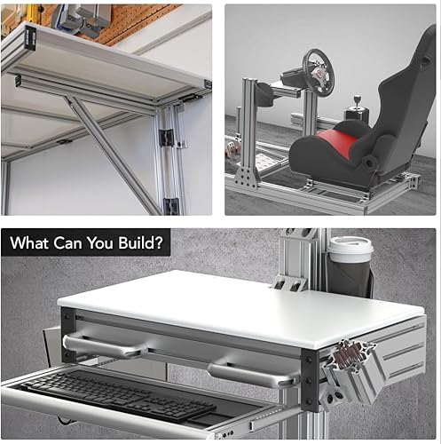 Miniatura 7 de 8020, 4081, serie 10, soporte de placa plana de aluminio de 5 agujeros L, soporte de conector de montaje recto para extrusión de aluminio extruido