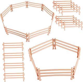 ibasenice 50 Pçs A Cerca Cercadinho Infantil Cerca De Barreira Animal Mini Cerca Cerca De Jardim Em Miniatura Cerca De Cavalo Curral Micro Cerca Paisagística Cerca De Celeiro Cerca De