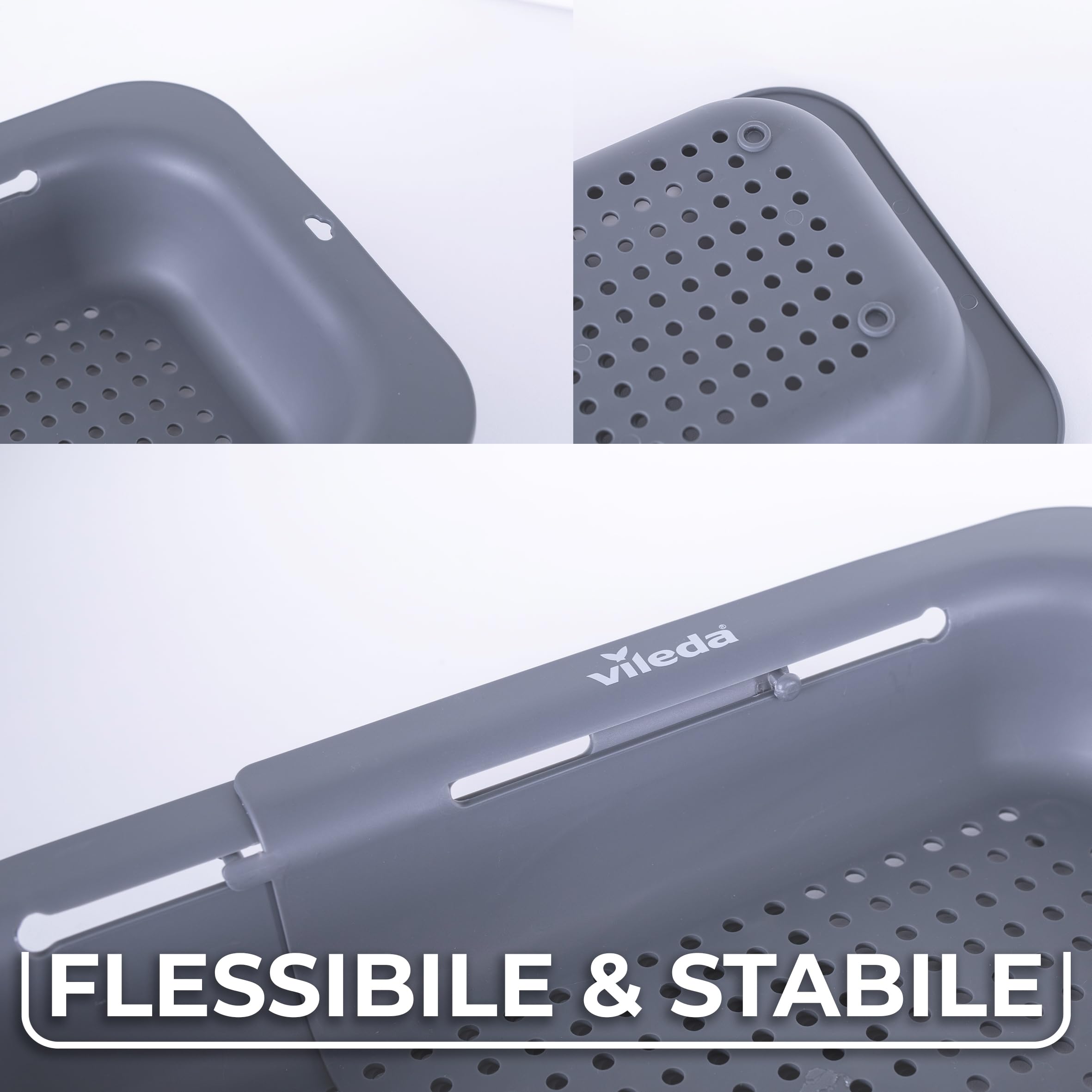 Gndigufa Estensibile Scolapasta da Lavello(34-44 cm), Filtro per