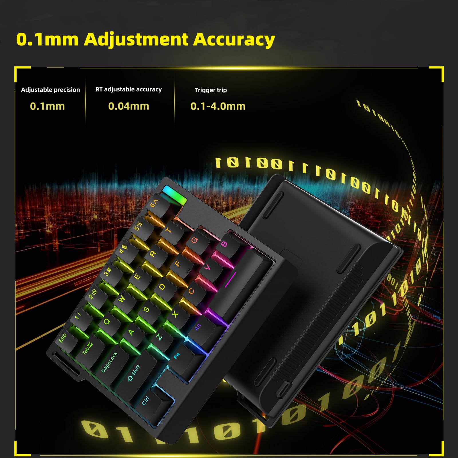 keko① One-handed Mechanical Keyboard ZUOYA HE30 One-Handed Gaming