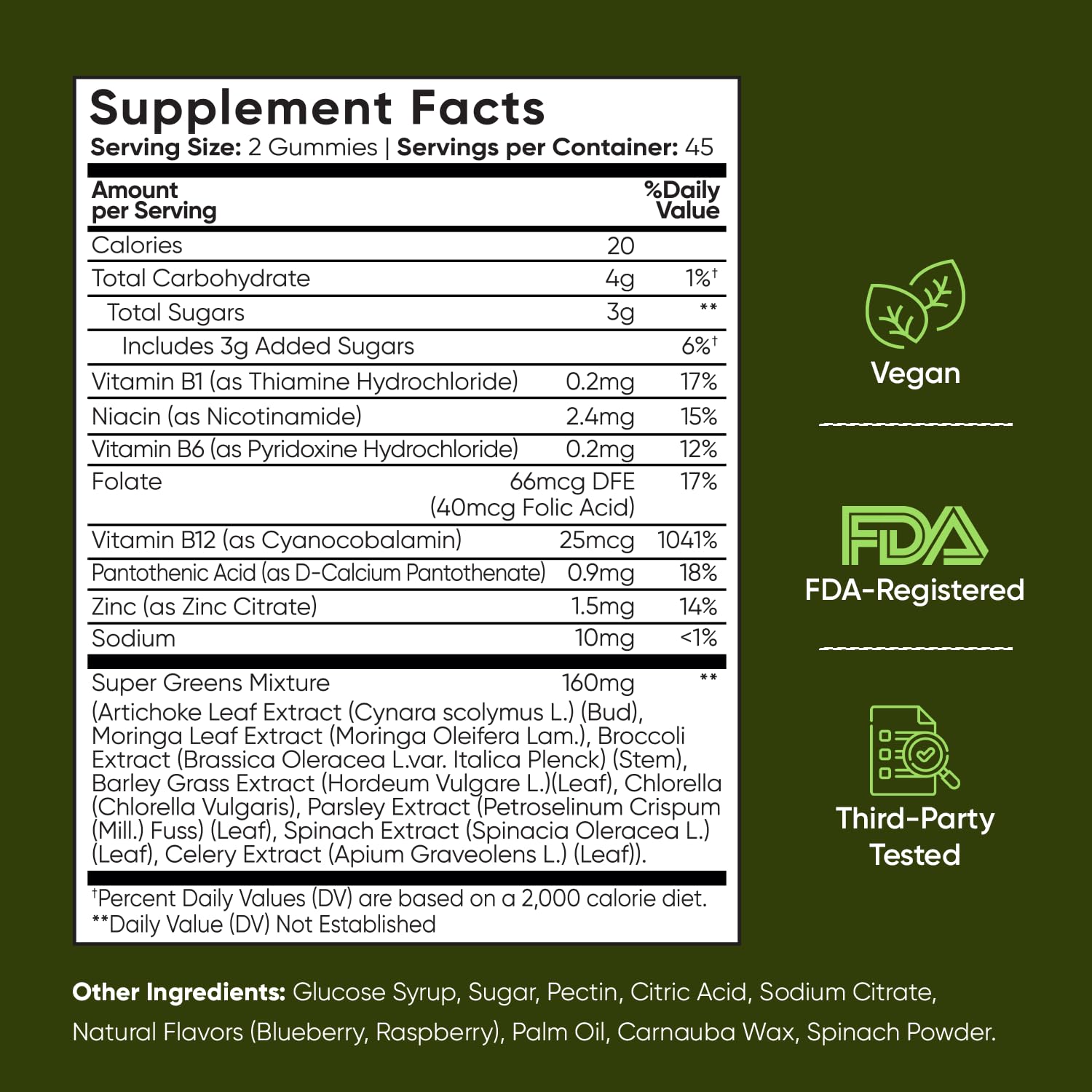 WeightWorld Super Greens Gummies + Added Vitamins & Minerals, 45-Day Supply — Amazon image 6