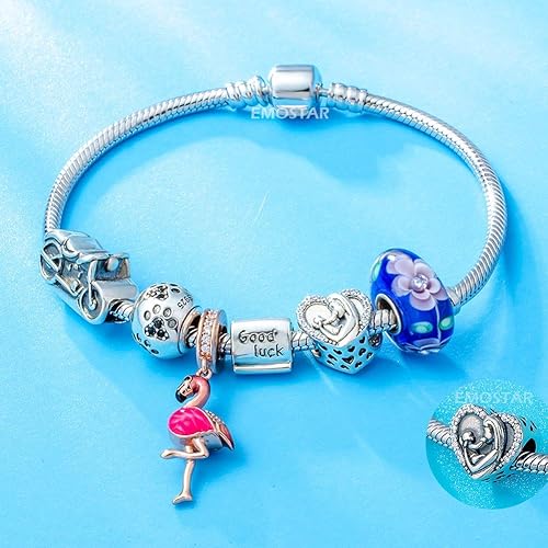 Miniatura 6 de Juego de dijes para el día de la madre para mujer, pulseras Pandora para mujer, dijes para madrehijo y corona dorada para mamá, juego de joyas en