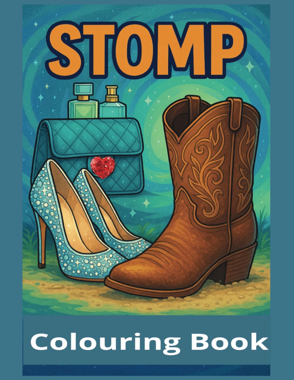 STOMP - Colouring Book: Adults and Teens | Shoe fun | Colour expression