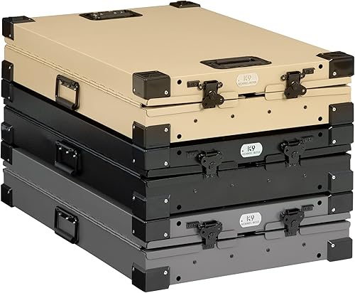 Miniatura 10 de K9 Kennel Boss - Jaula para perros de aluminio con recubrimiento en polvo totalmente plegable y resistente, mediana (gris)