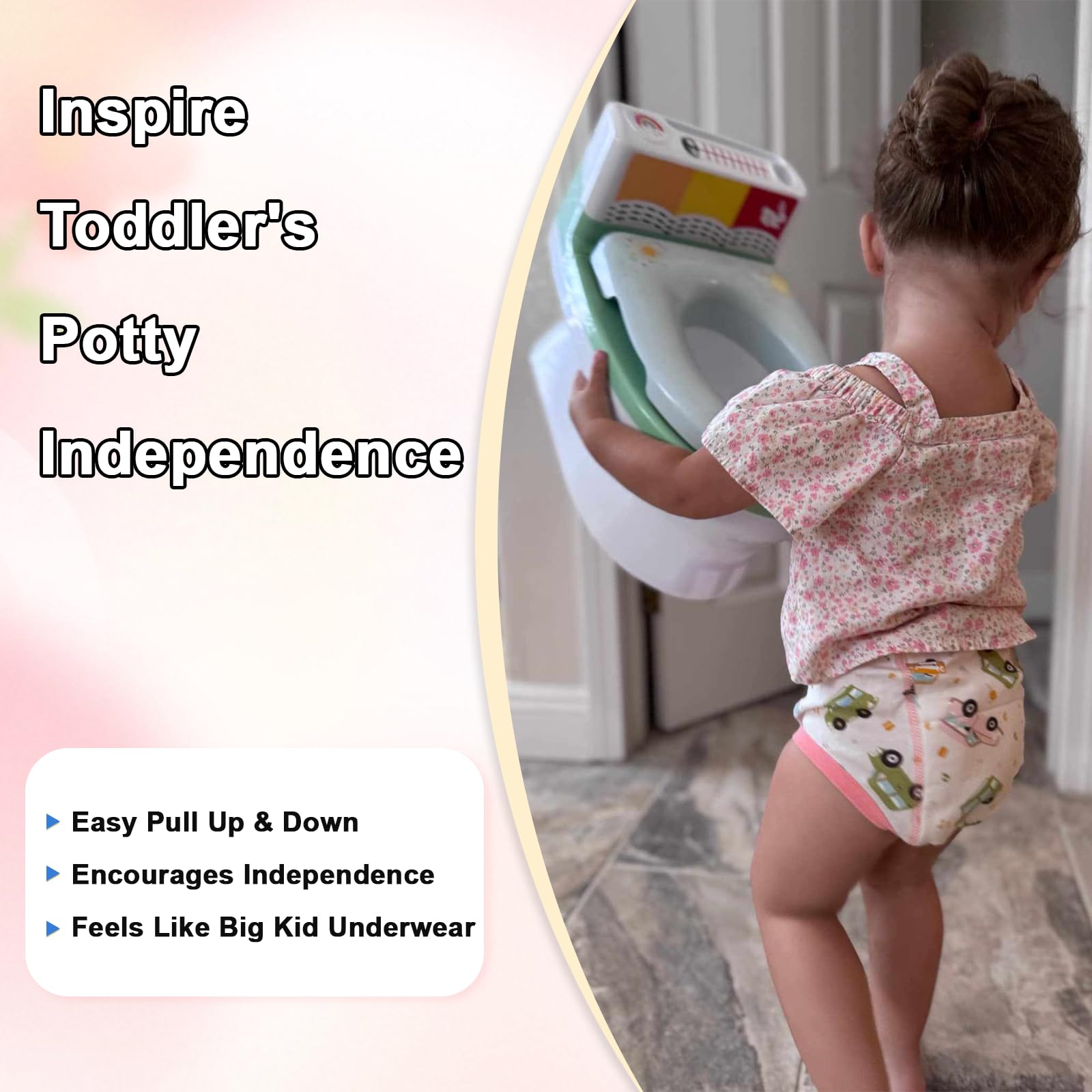 FLYISH DIRECT Calzoncillos de Entrenamiento, Braguitas de Aprendizaje Reutilizables para Niños, Ropa Interior Absorbente para el Aprendizaje del Uso del baño - 5
