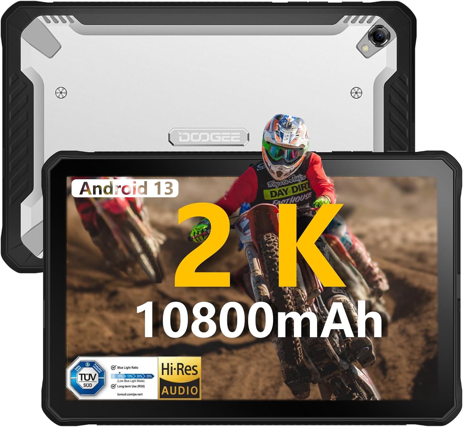 DOOGEE R10 Tablet rugged 2K, 10,36 Tablet in Offerta 15GB+128GB (TF 2TB), 10800mAh Rugged Tablet, 5G WiFi 6 + 4G LTE, Octa-Core 2.2GHz, 2000x1200 FHD+, 16MP+20MP, Android 13 IP68/Dual SIM/OTG/GPS DOOGEE R10 Tablet rugged 2K, 10,36 Tablet in Offerta 15GB+128GB (TF 2TB), 10800mAh Rugged Tablet, 5G WiFi 6 + 4G LTE, Octa-Core 2.2GHz, 2000x1200 FHD+, 16MP+20MP, Android 13 IP68/Dual SIM/OTG/GPS