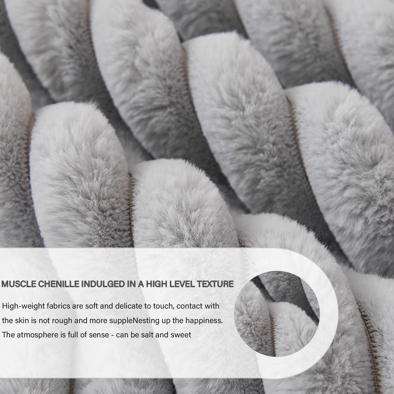 Copertura Per Divano - Morbido Tessuto In Peluche Di Coniglio, Lavabile In Lavatrice, Antiscivolo Per Divano Modulare, Copertura Divano Da 1 2 3 4 Posti, Protettore Mobili Soggio Light Gray 110*160cm