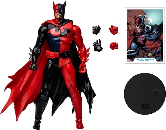 McFarlane Toys DC Multiverse Two-Face as Batman (Batman: Reborn) 7-Inch Action Figure, Ages 12+ Multicolour DC Comics