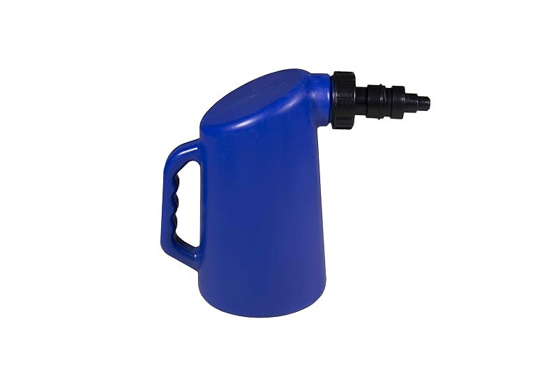 Funil para abastecimento de baterias WirthCo Waterboy Funnel King 1,9 L com válvula de fechamento azul 20420