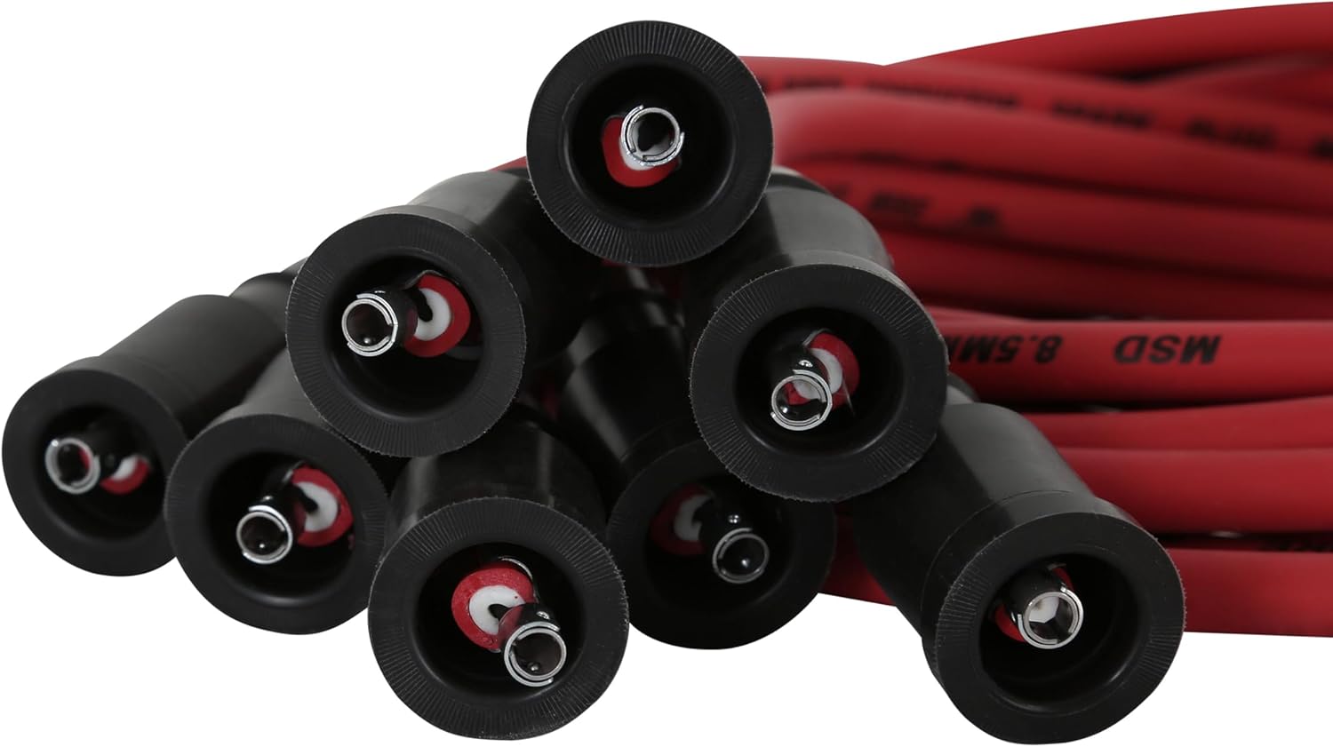 MSD 32039 Super Conductor Spark Plug Wire Set, Red