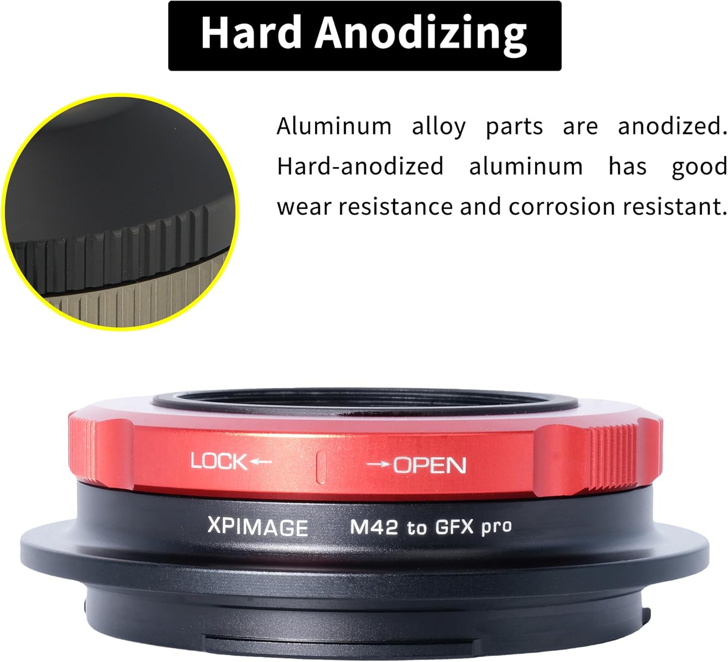 Lens Mount Adapter Ring Compatible with M42 Screw Thread Lens to Fujifilm GFX Camera GFX50 GFX100