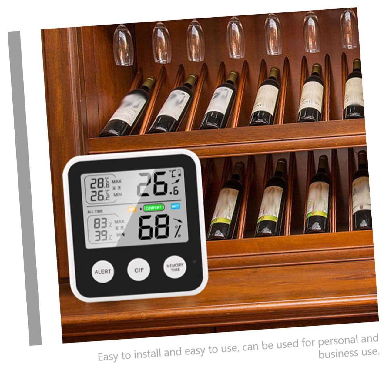 BCOATH Thermometer Hydrometer for Humidity Digital Humidity and Temperature Monitor Home Humidity Sensor Indoor Hygrometer Room Temperature Electronic Components Household Tool