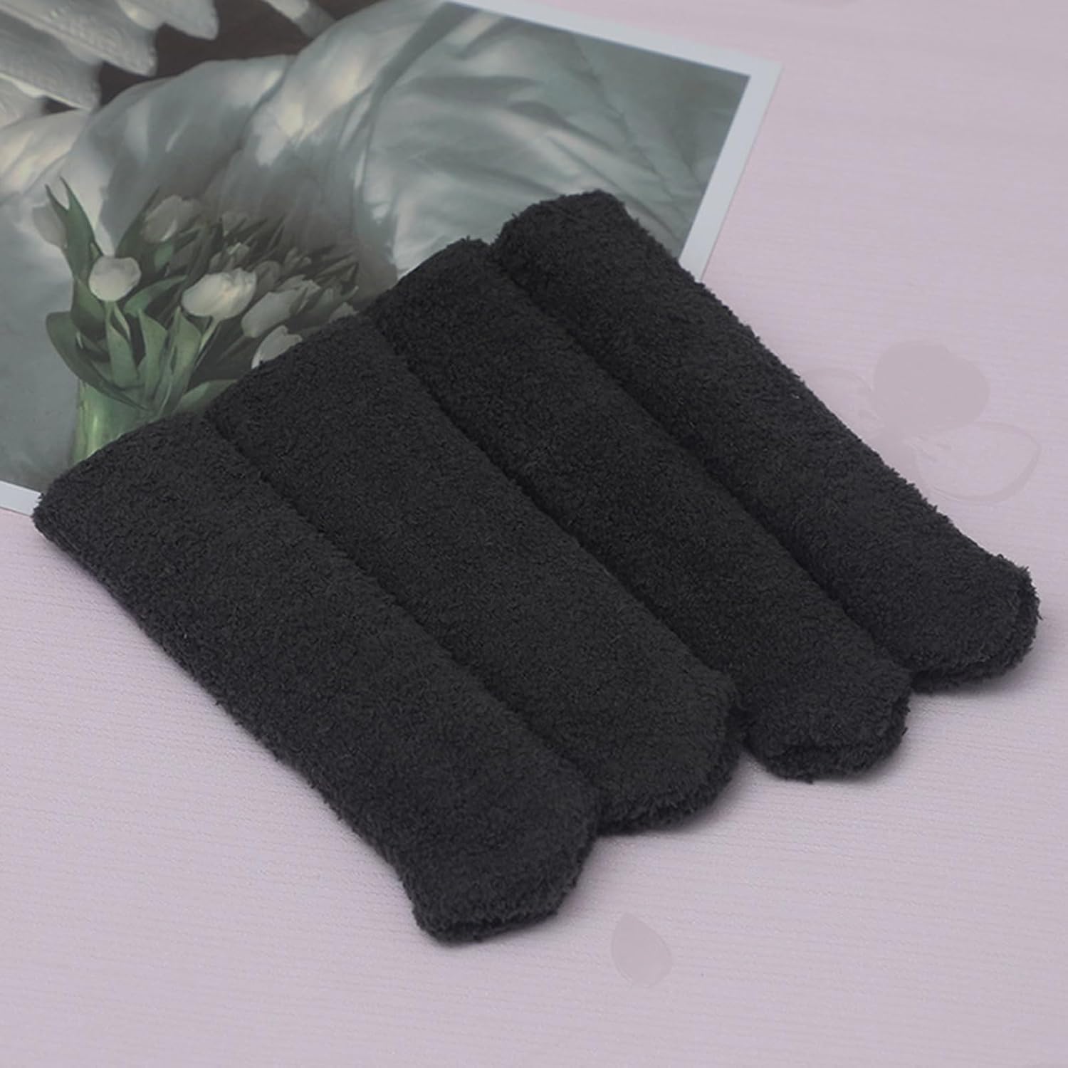 Soft Motorcycle Grips - Anti-Slip Soft Plush Wrap for Bike Handlebars, Includes Brake Lever Covers | Granule Fleece and Silicone Grip Protection for Adventure, Commuting, Short Trips, Men and Women