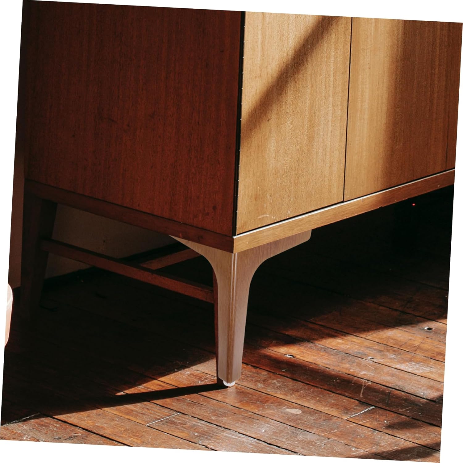 4Pcs Grain Furniture Legs Walnut Color Replacement Legs for Sofa Cabinet Dresser and Table Legs for Stability and Style for Home Decor