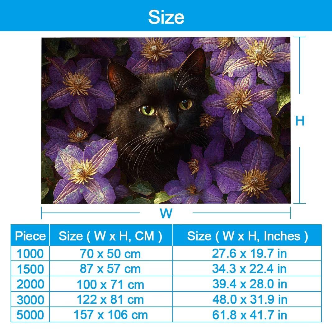 Puzzle 3000 Pièces Adultes, Puzzle 3000 Pieces Chat, Cadeau Femme -2188