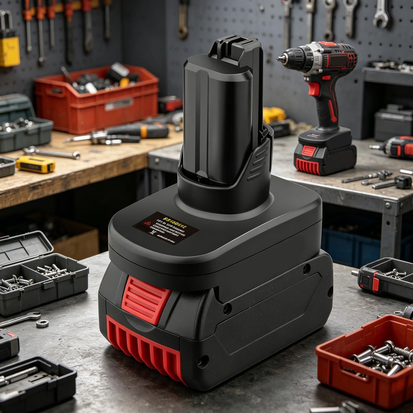 Adaptador de batería de 18 V a 12 V, convertidores de batería para herramientas eléctricas, convierte baterías para funcionar con dispositivos de 12 V