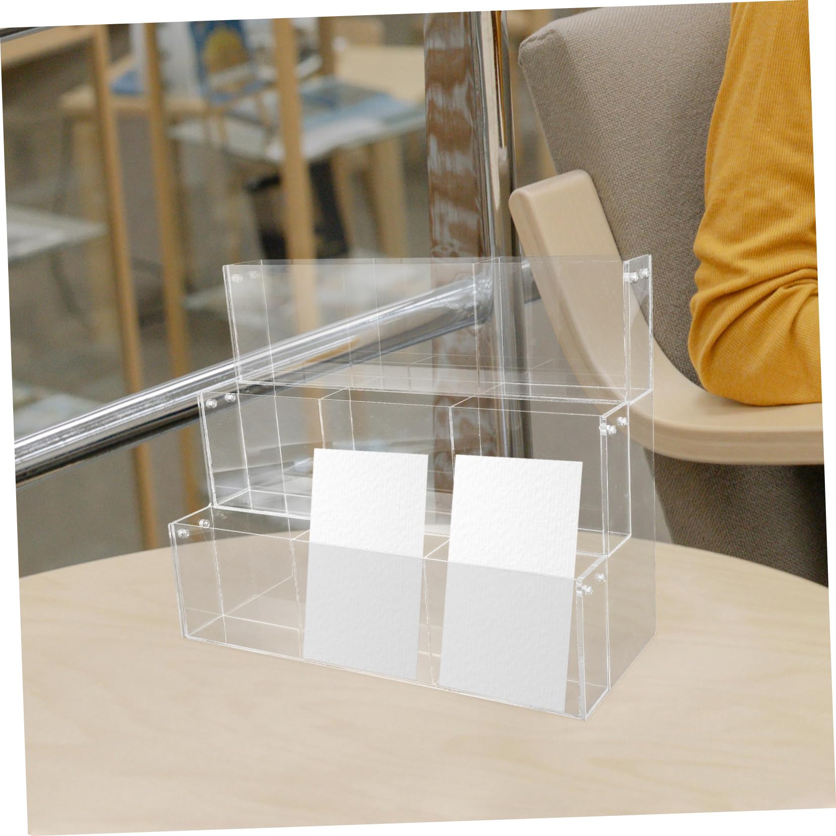 Lottoscheinhalter aus Acryl mit Modernem Design Durchsichtige Aufbewahrungsbox für Dokumente und Berichte für Büro und Geschäft