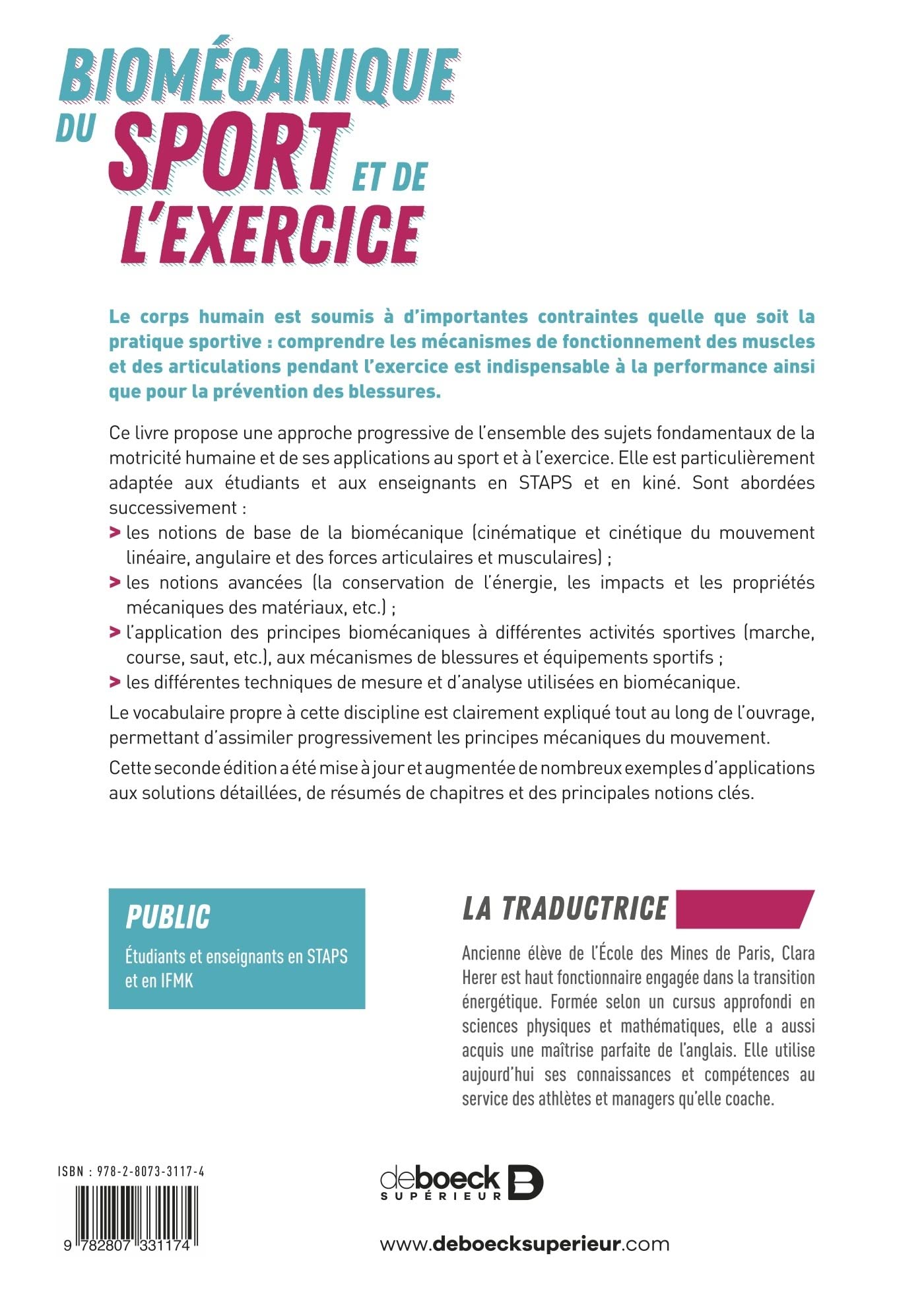 Biomécanique du sport et de l'exercice