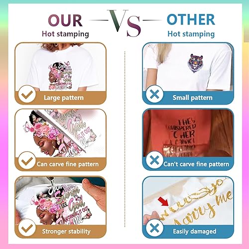 Miniatura 4 de Cysincos Adhesivos para planchar con transferencia de calor, parches de vinilo para camisetas, ropa, sombreros, almohadas, mochilas, suministros de