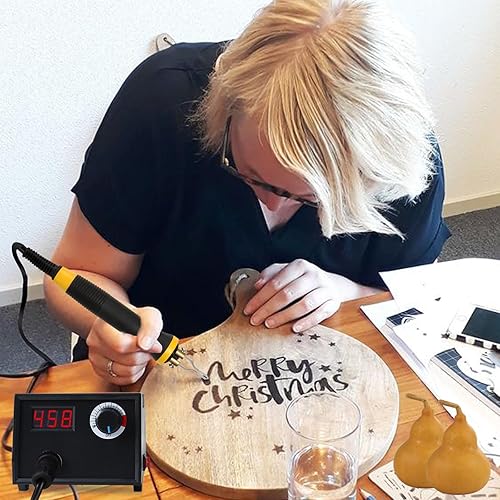 Miniatura 4 de Kit profesional para quemar madera, máquina de quemador de madera, pirografía, herramienta para quemar madera para principiantes y adultos