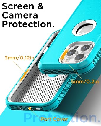 AICase iPhone 15 Pro Max Case,Heavy Duty Drop Protection Full Body Rugged Shockproof Military Protective Tough Durable Cover Compatible with iPhone 15 Pro Max 6.7_10