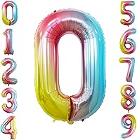 Vista 5 de GOER Globos con el número 80 para decoraciones de fiesta de cumpleaños número 80, globos de helio de aluminio jumbo de 42 pulgadas para 80 Oro rosa