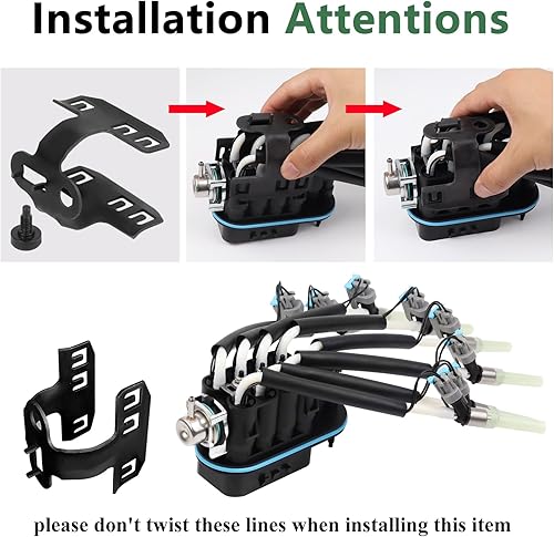 Miniatura 4 de Inyector de combustible Spider FJ504 de 8 cilindros para Chevrolet GMC Pickup Truck P30 Suburban Chevy Express 1500 2500 3500, Cadillac Escalade
