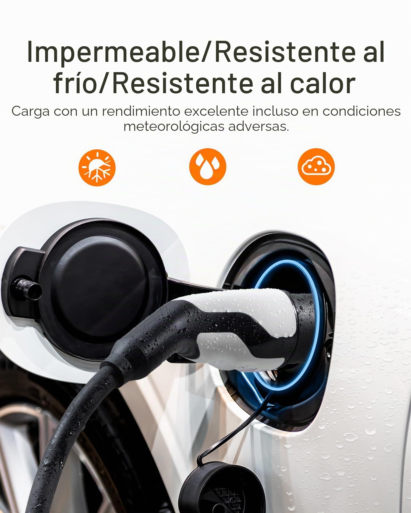 tomons Cable de Carga Tipo 2, 11 kW, 5m, 16 A, 3 Fases | Carga rápida|CE/TUV | IP55 | para EVs y PHEVs |compatible Model S/3/X/Y, ID.3/4, E-Tron, ZOE |bolsa de transporte incluida