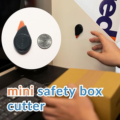 Miniatura 5 de tinyTak Mini cortador de caja de seguridad abrelatas magnéticas confiables, alternativa ligera aprobada por la TSA (1 unidad)